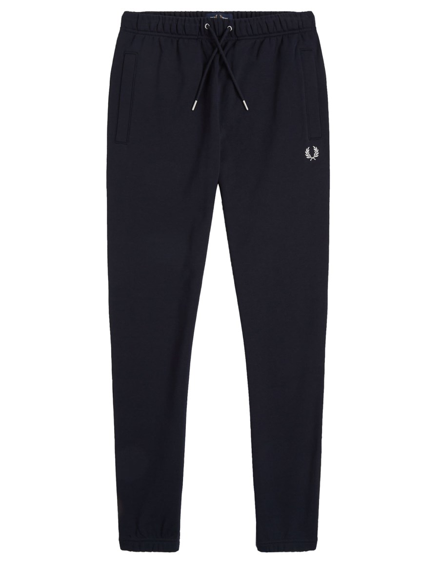 FRED PERRY PANTALONE JOGGING IN FELPA DI COTONE