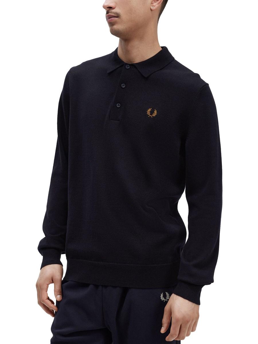 FRED PERRY POLO CLASSICA A MANICHE LUNGHE