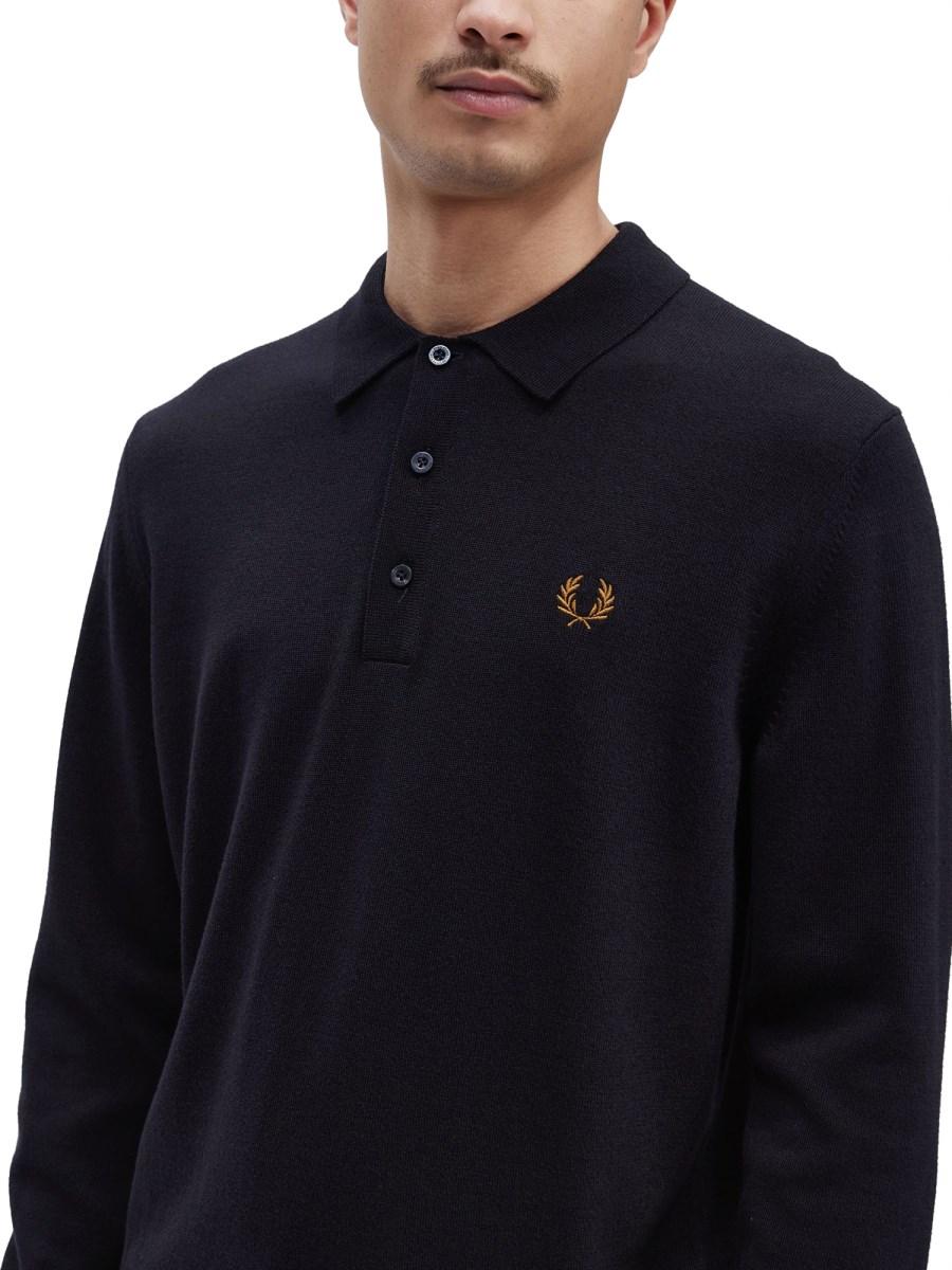 FRED PERRY POLO CLASSICA A MANICHE LUNGHE