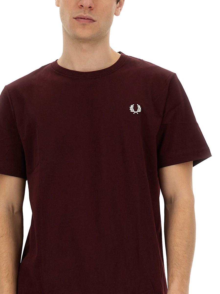 FRED PERRY T-SHIRT IN JERSEY DI COTONE CON LOGO