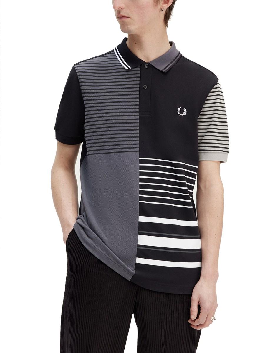 FRED PERRY X BEAMS POLO IN COTONE CON LOGO