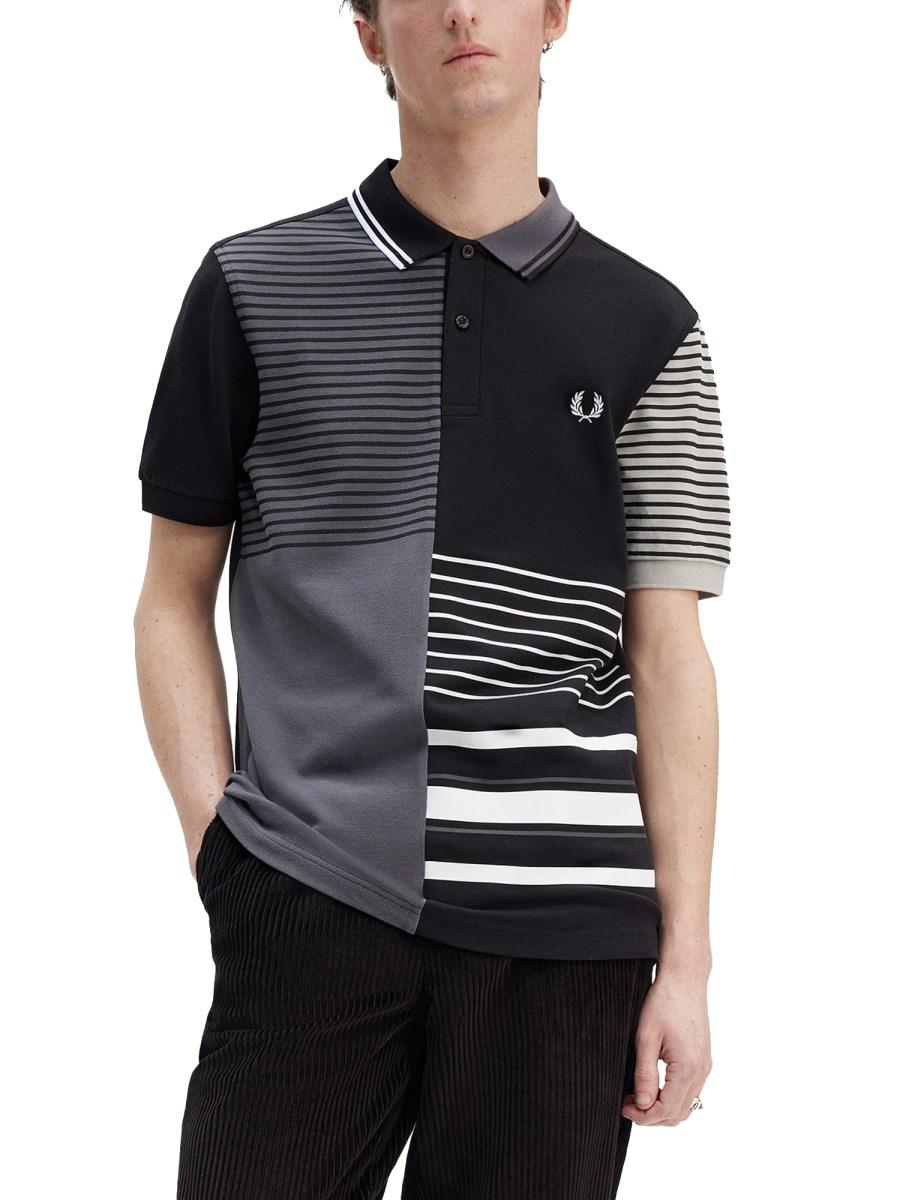 FRED PERRY X BEAMS POLO IN COTONE CON LOGO