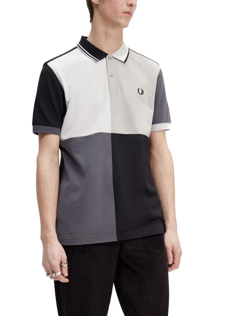 FRED PERRY X BEAMS POLO IN COTONE CON LOGO