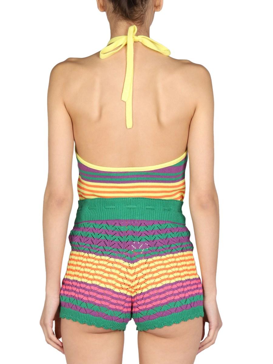 GALLO 1927 TOP CON MOTIVO A RIGHE IN COTONE