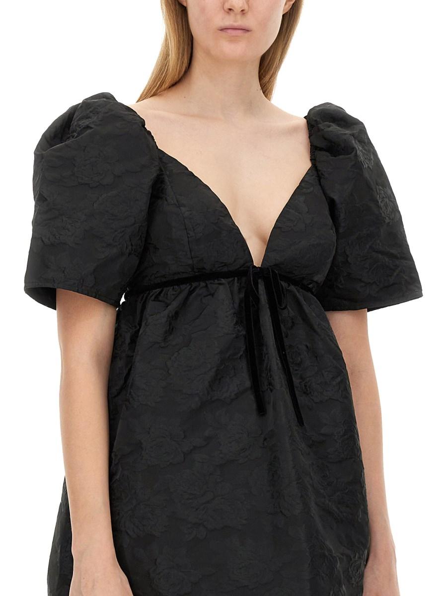 GANNI ABITO MINI IN JACQUARD
