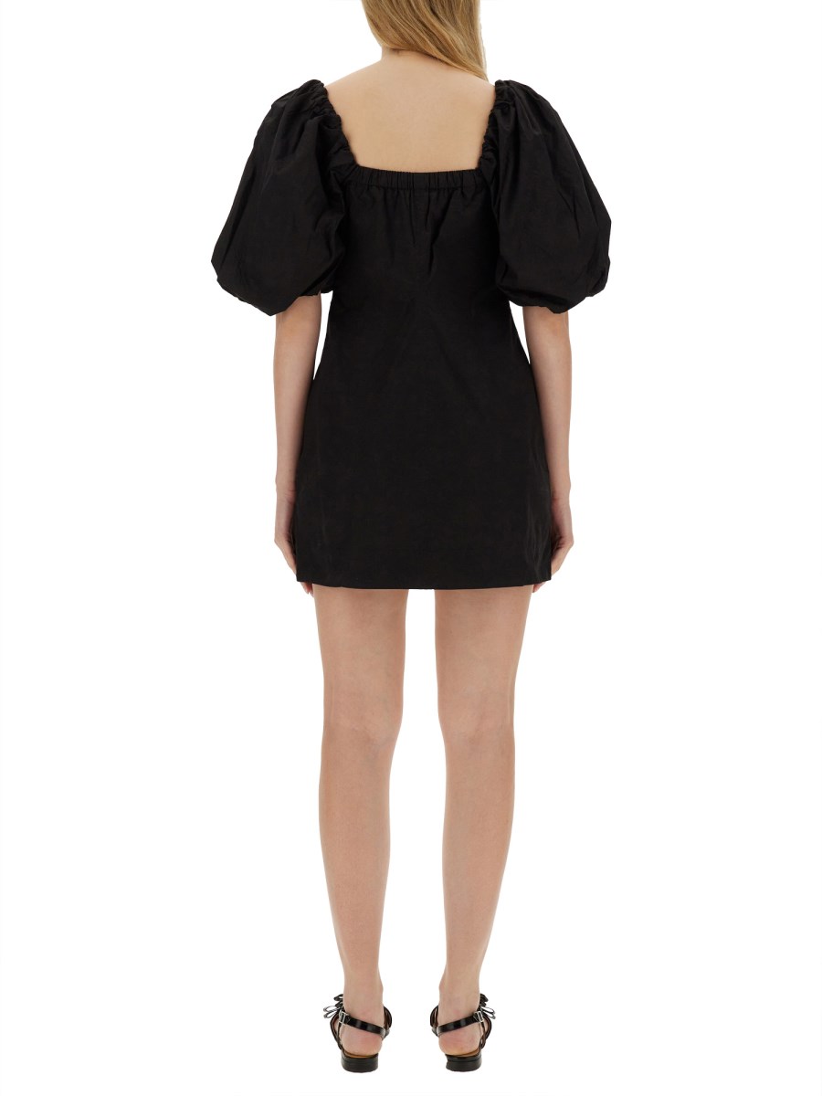 GANNI ABITO MINI IN POPELINE DI COTONE