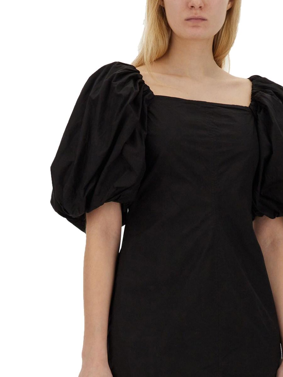 GANNI ABITO MINI IN POPELINE DI COTONE