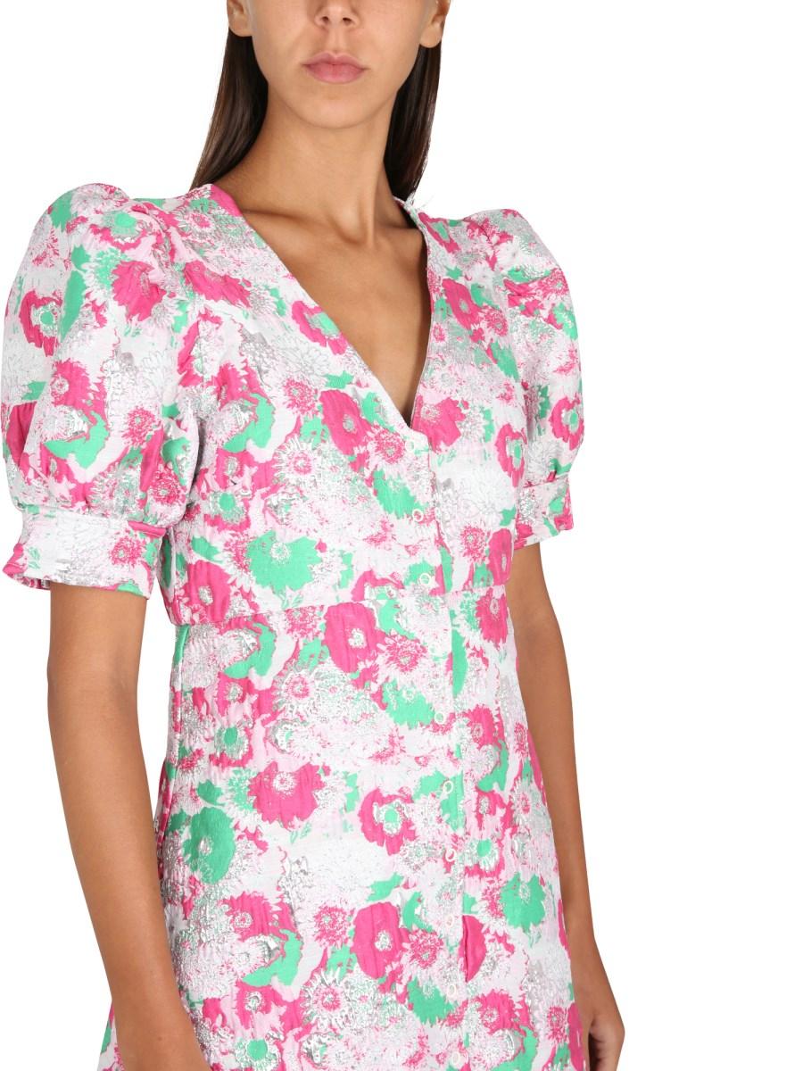 GANNI ABITO MINI JACQUARD 3D