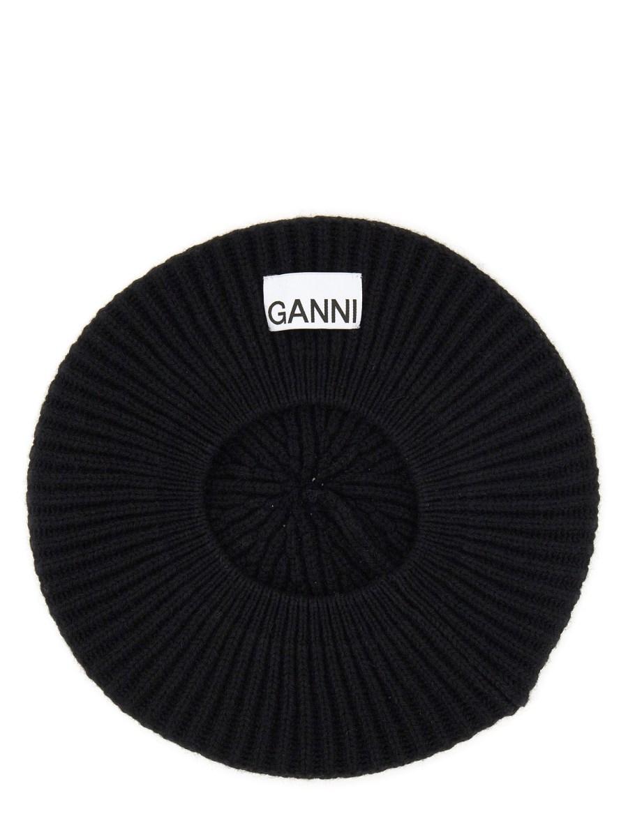 GANNI BERRETTO IN MAGLIA A COSTE DI LANA