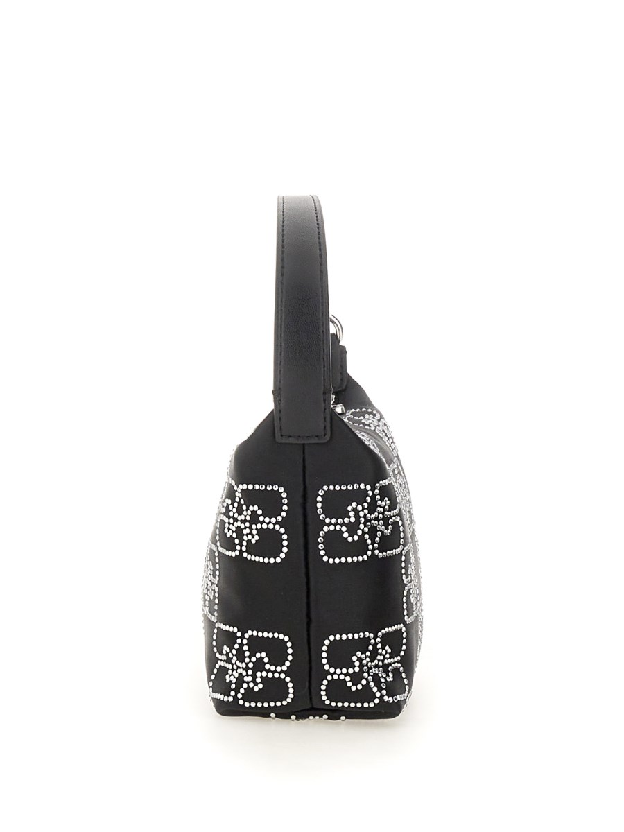 GANNI BORSA "BUTTERFLY" SMALL IN SATIN SPARKLE