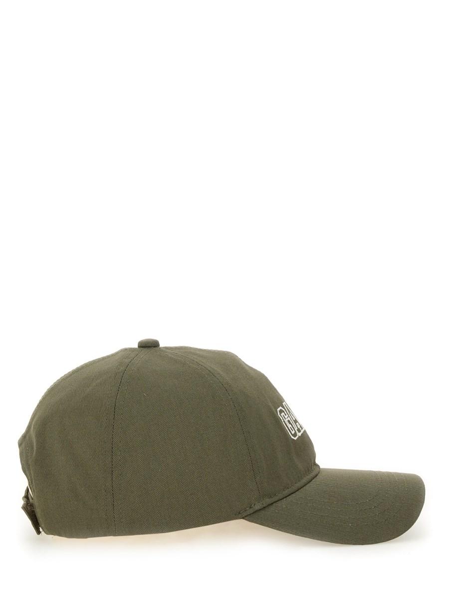 GANNI CAPPELLO DA BASEBALL IN COTONE CON LOGO