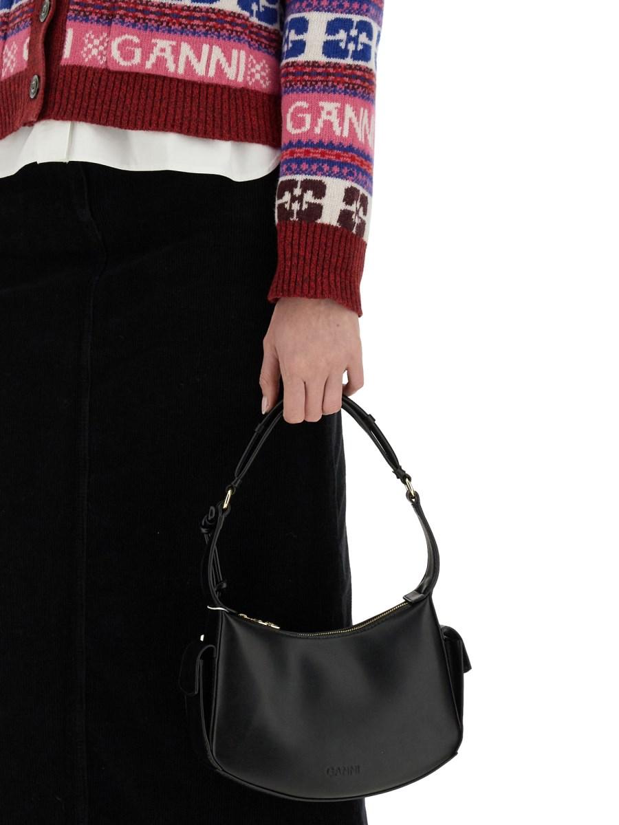 GANNI CARDIGAN IN LANA CON SCOLLO A V