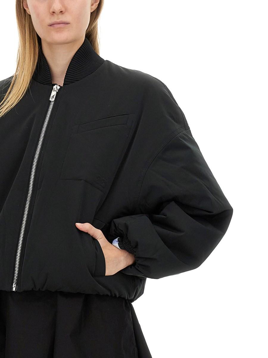 GANNI GIACCA BOMBER IN NYLON