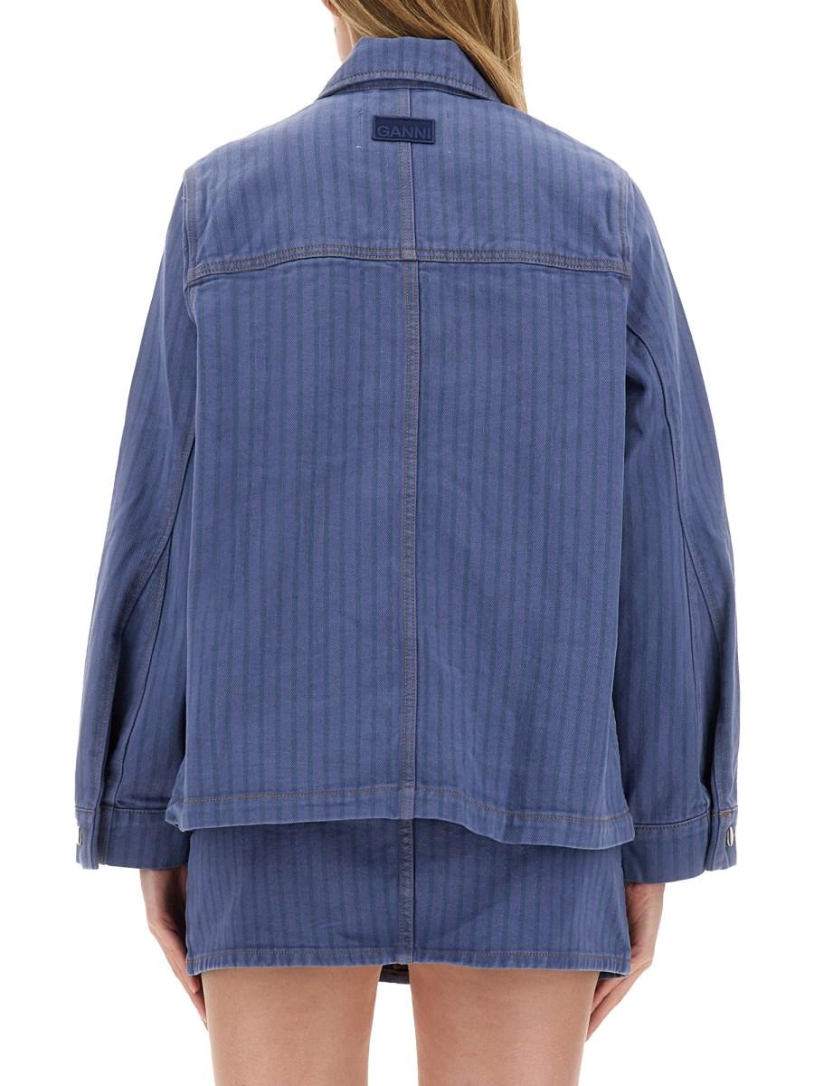 GANNI GIACCA IN DENIM