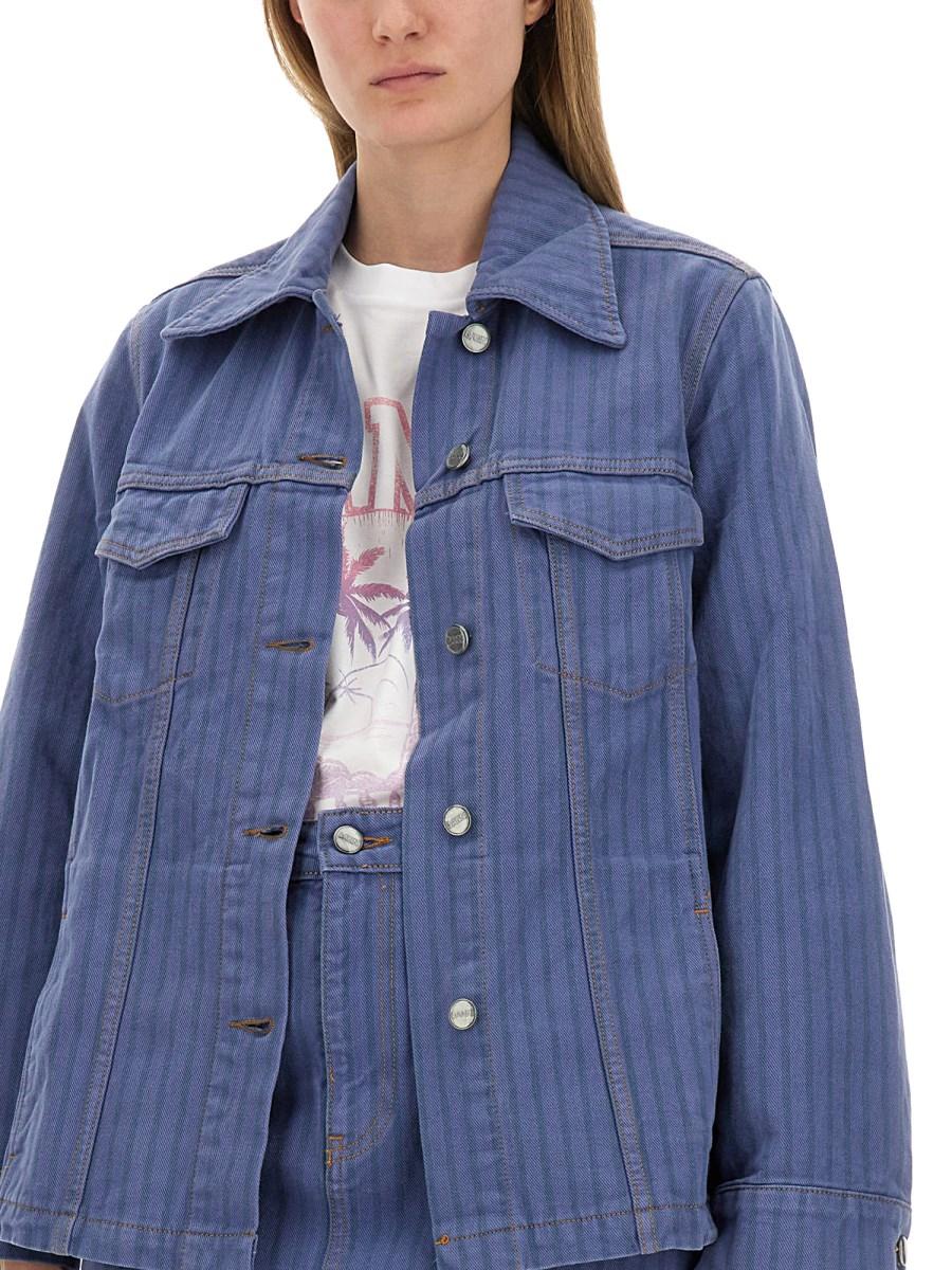 GANNI GIACCA IN DENIM