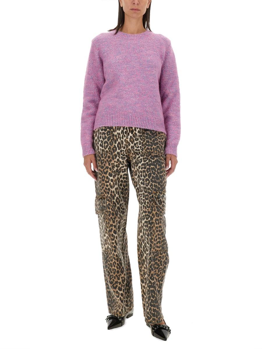 GANNI MAGLIA CON LOGO