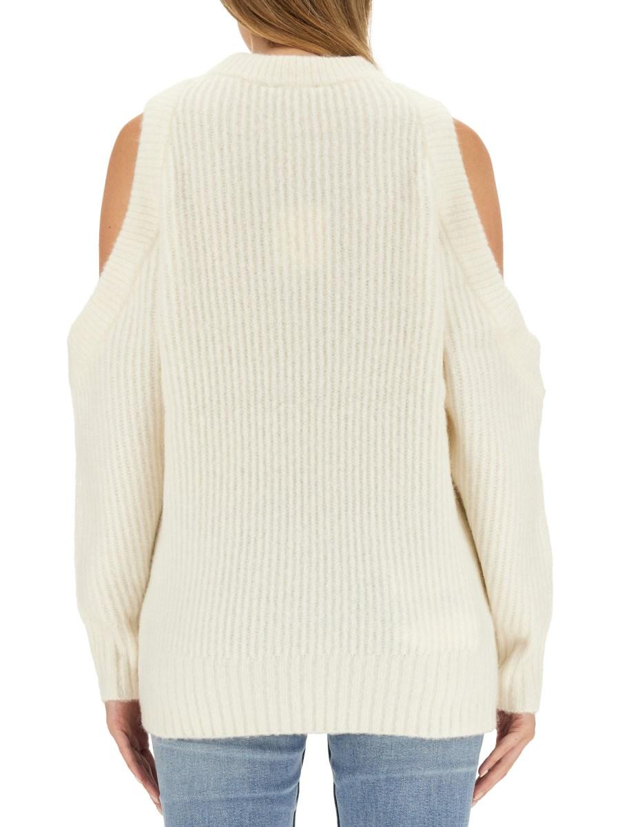 GANNI MAGLIA IN LANA CON LOGO