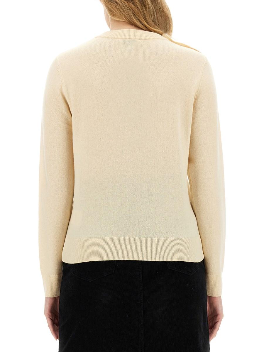 GANNI MAGLIA O-NECK IN LANA E CASHMERE