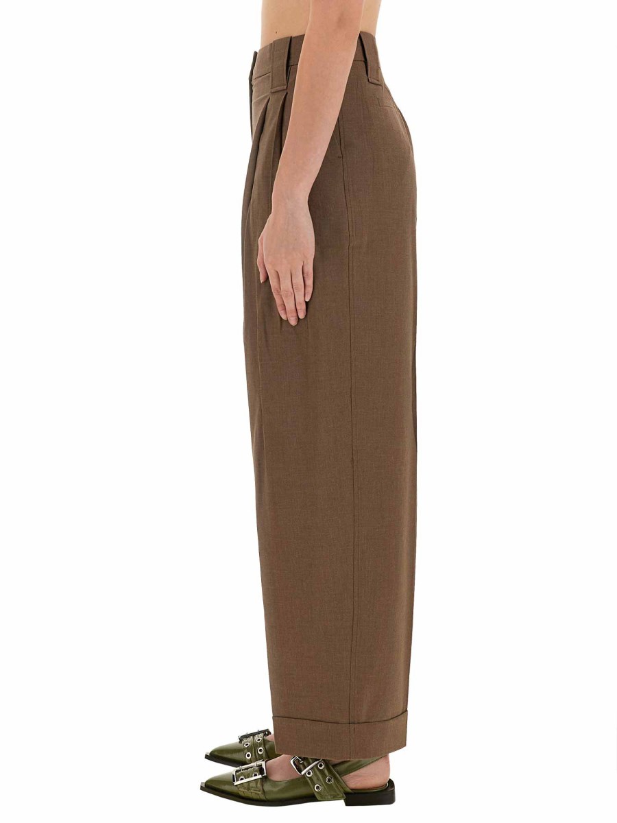 GANNI PANTALONE LOOSE FIT