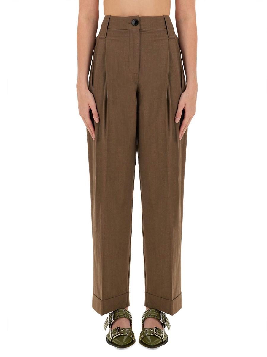 GANNI PANTALONE LOOSE FIT