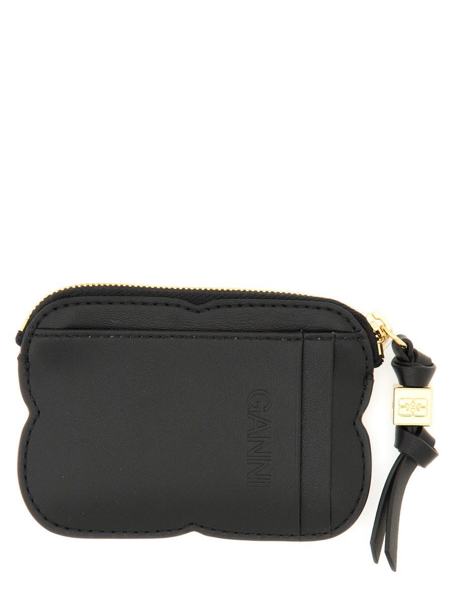 GANNI PORTAFOGLIO "BOU" CON ZIP