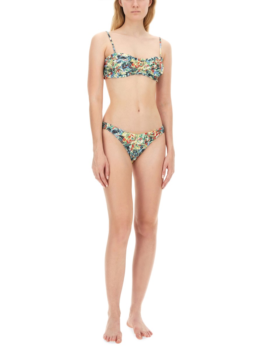 GANNI TOP BIKINI CON MOTIVO FLOREALE