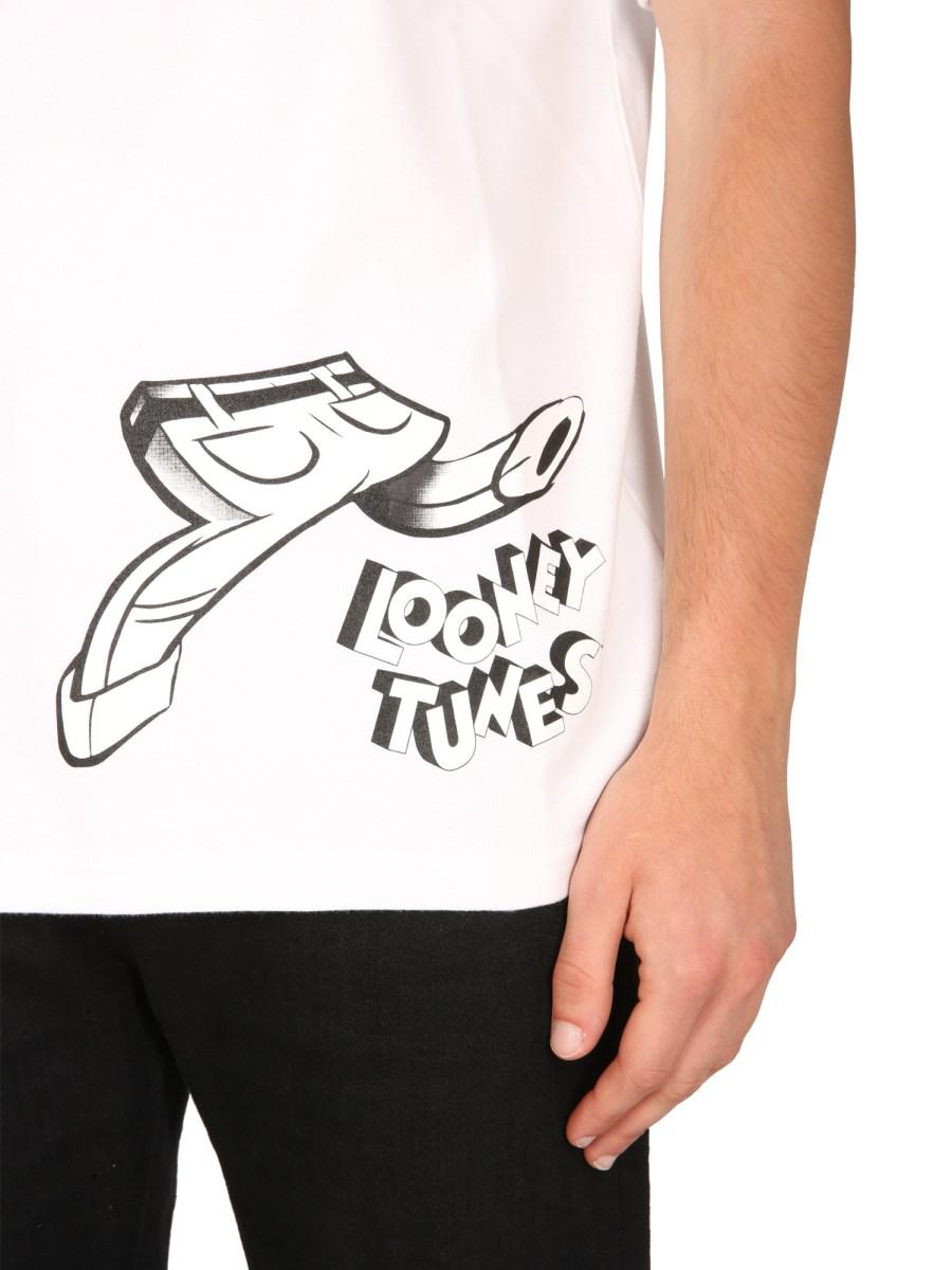 GCDS T-SHIRT IN COTONE CON STAMPA LOONEY TUNES