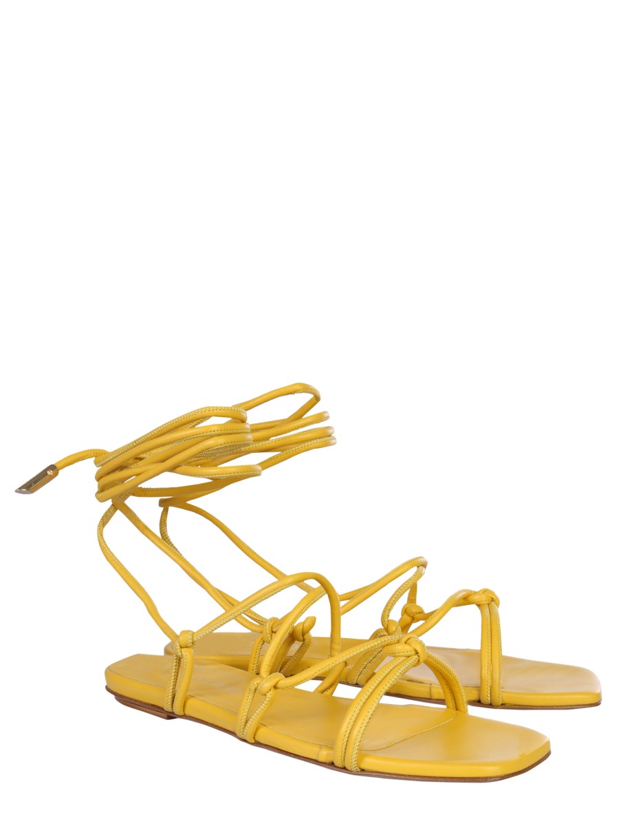 GIA BORGHINI SANDALO BELLA GIA COUTURE IN PELLE