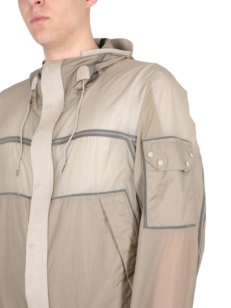 TEN C GIACCA COMBO BONDED ANORAK IN TESSUTO TECNICO
