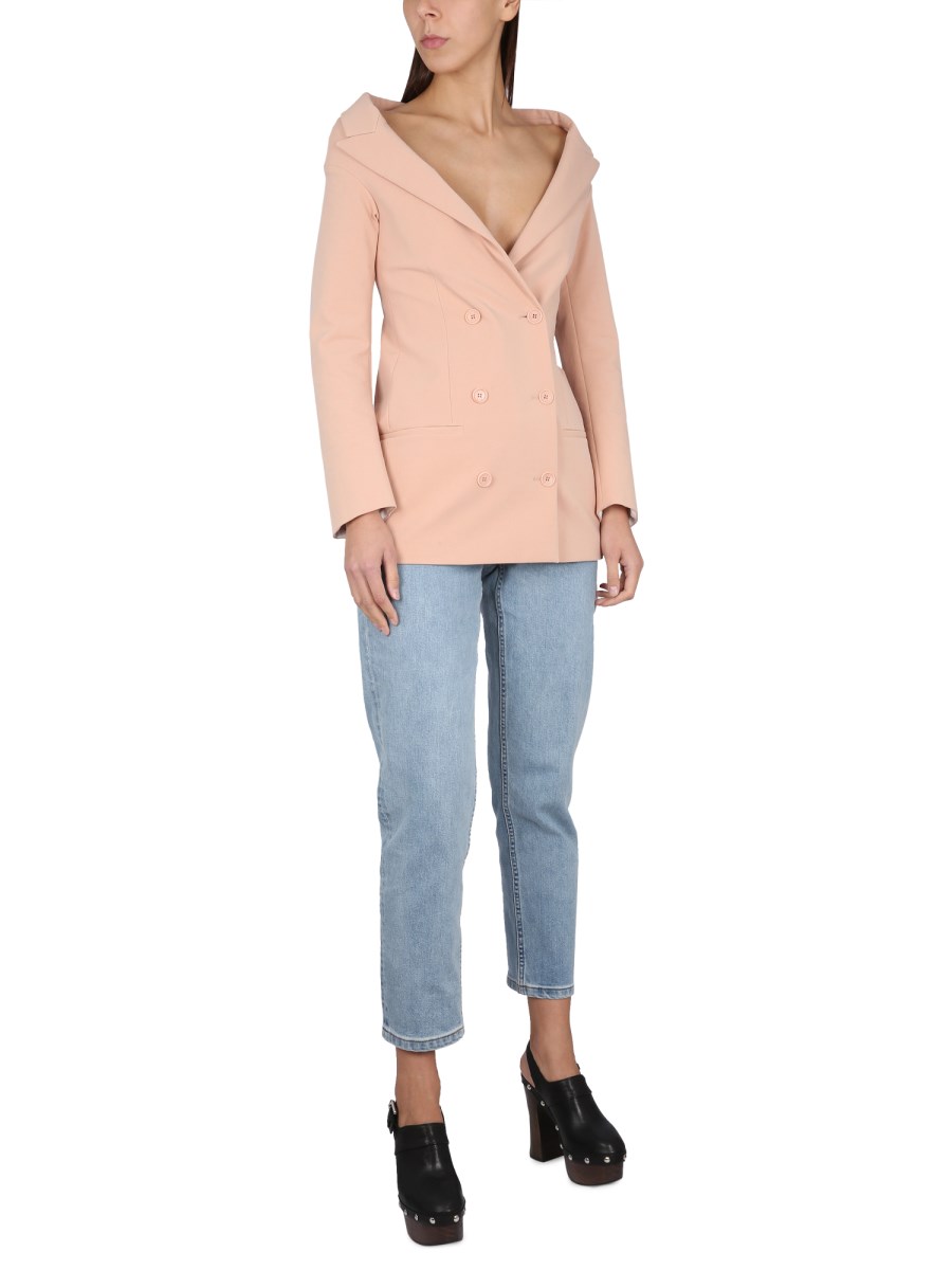 PHILOSOPHY DI LORENZO SERAFINI GIACCA DOPPIOPETTO IN COTONE STRETCH