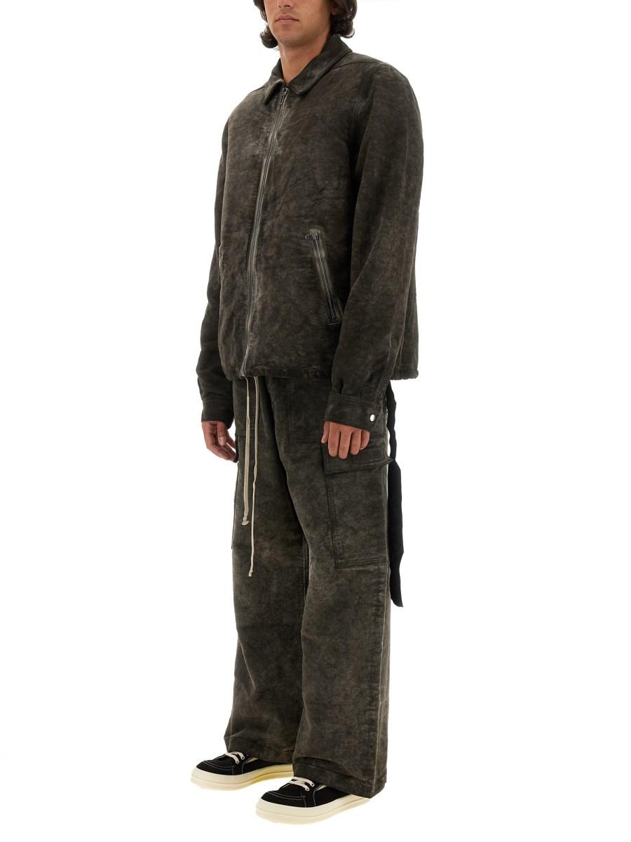 RICK OWENS DRKSHDW GIACCA IMBOTTITA CON ZIP IN COTONE