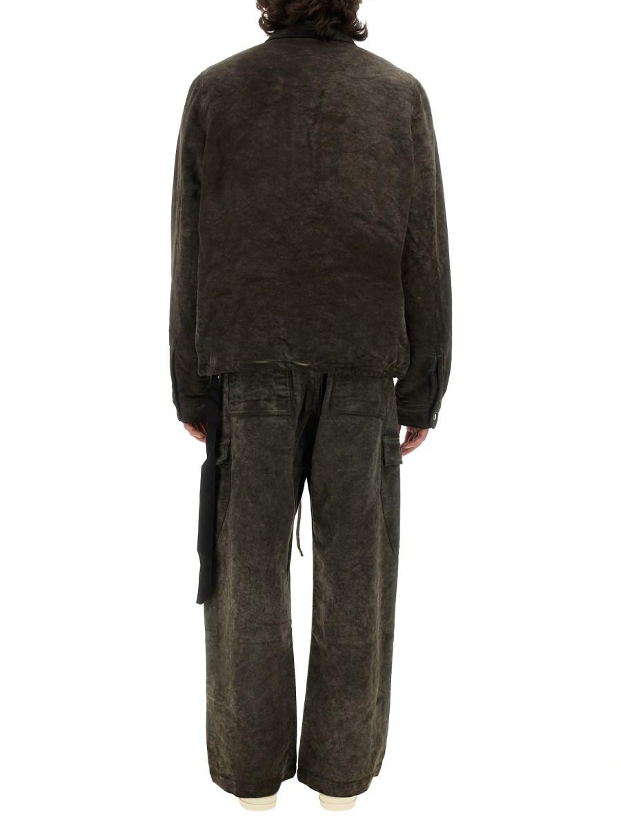 RICK OWENS DRKSHDW GIACCA IMBOTTITA CON ZIP IN COTONE