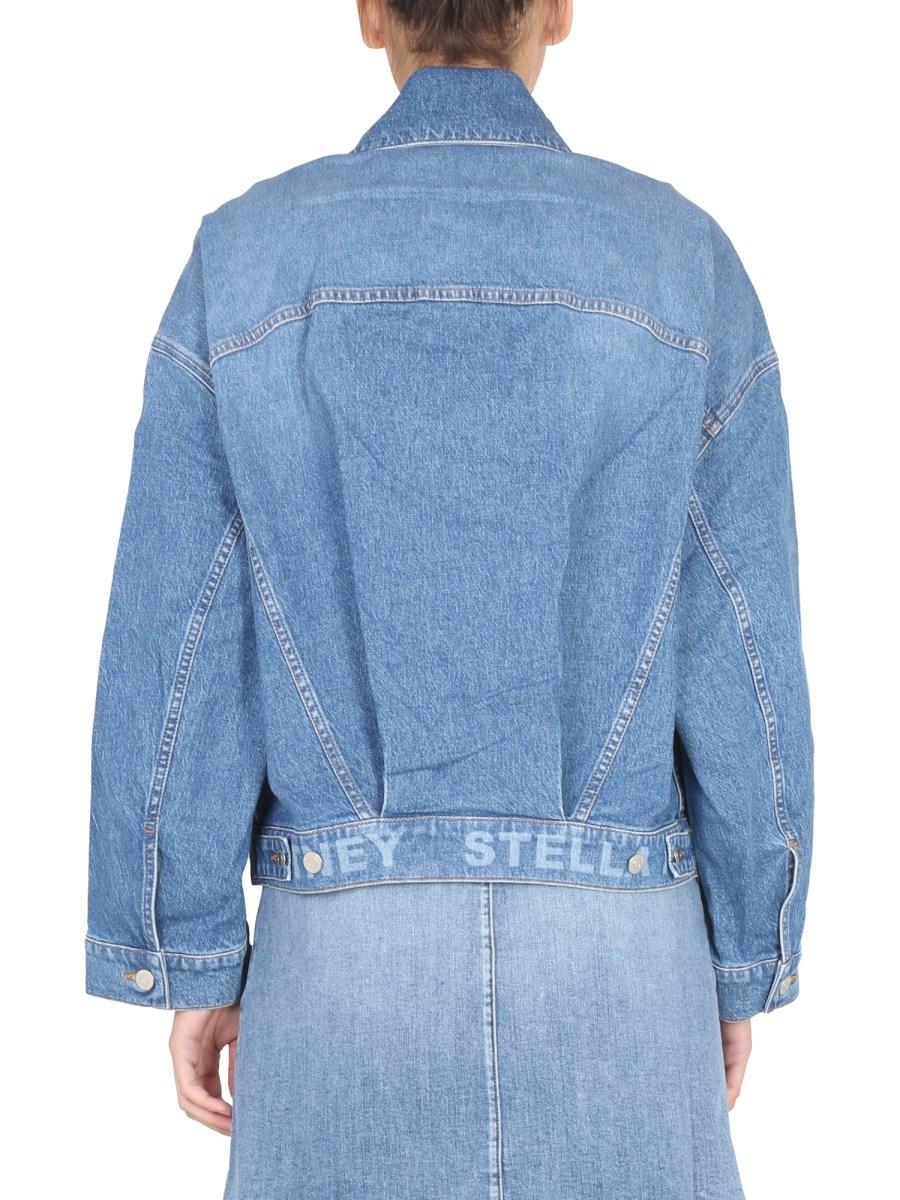 STELLA McCARTNEY GIACCA IN DENIM DI COTONE CON LOGO