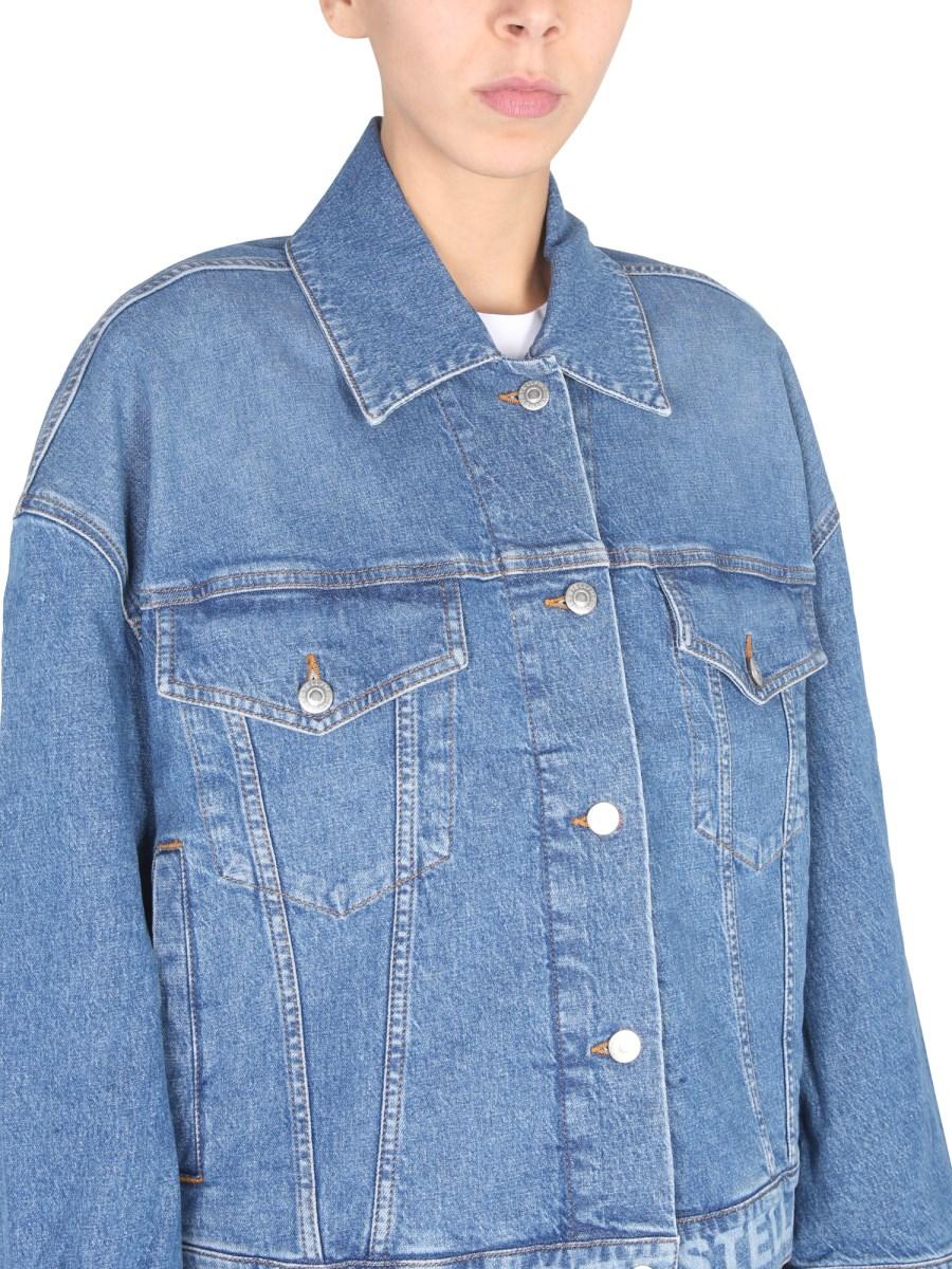 STELLA McCARTNEY GIACCA IN DENIM DI COTONE CON LOGO