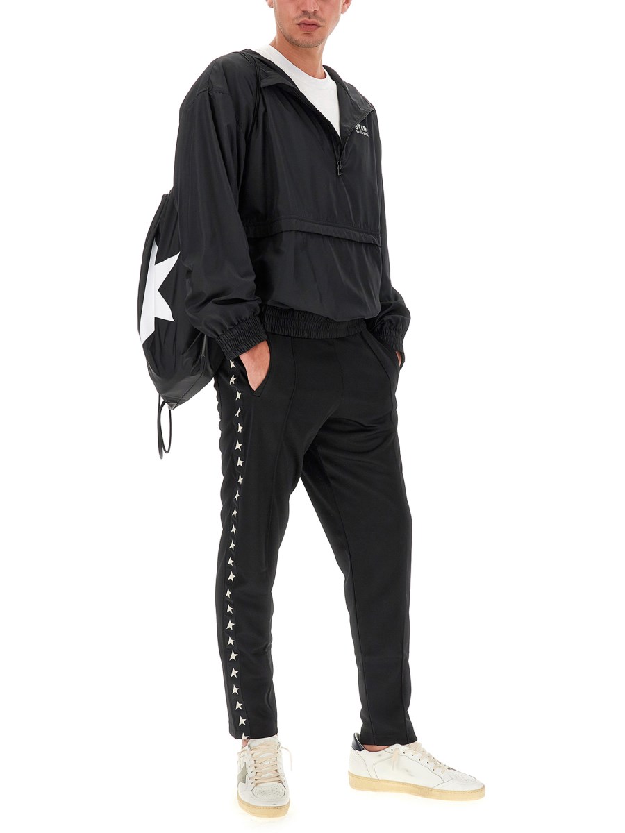 GOLDEN GOOSE GIACCA IN TESSUTO TECNICO CON CAPPUCCIO