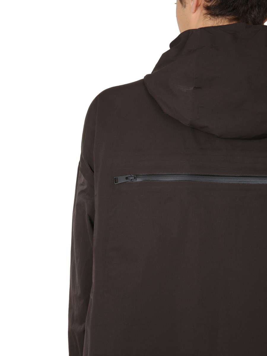 BOTTEGA VENETA GIACCA IN TESSUTO TECNICO CON CAPPUCCIO