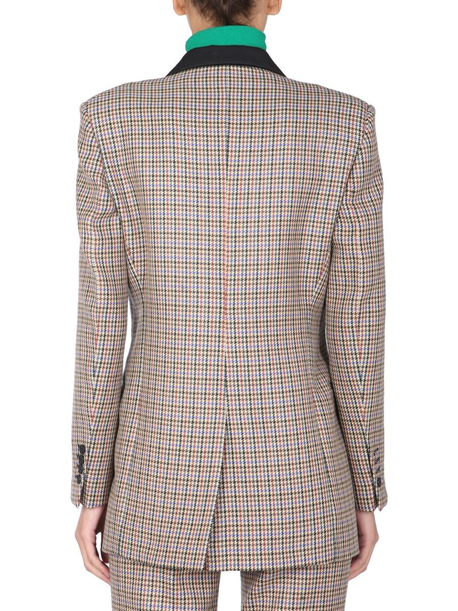 STELLA McCARTNEY GIACCA MEYA IN LANA CON MOTIVO PIED DE POULE