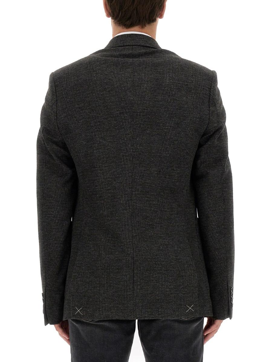 DOLCE & GABBANA GIACCA MONOPETTO DESCOSTRUITA IN JERSEY STRETCH PRINCIPE DI GALLES