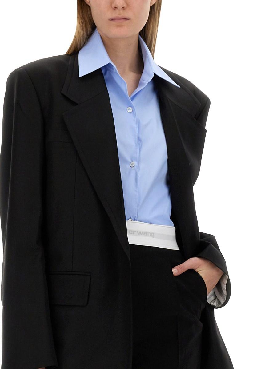 ALEXANDER WANG GIACCA OVERSIZE CON CAMICIA INTEGRATA