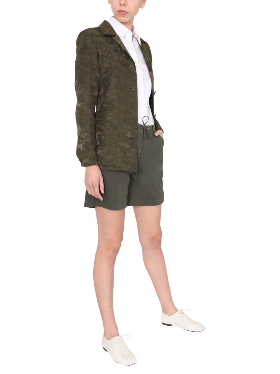 ASPESI GIACCA REGULAR FIT IN JACQUARD CON MOTIVO CAMOUFLAGE