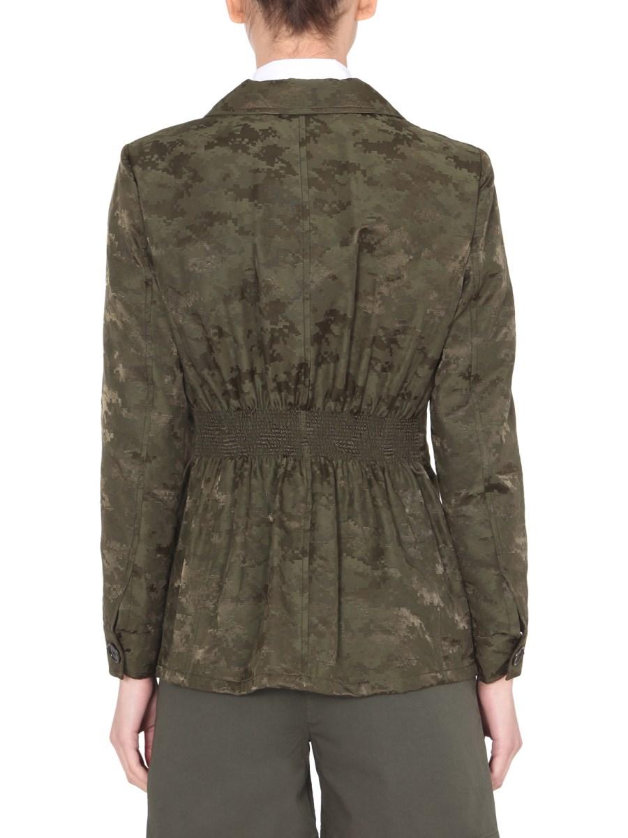 ASPESI GIACCA REGULAR FIT IN JACQUARD CON MOTIVO CAMOUFLAGE