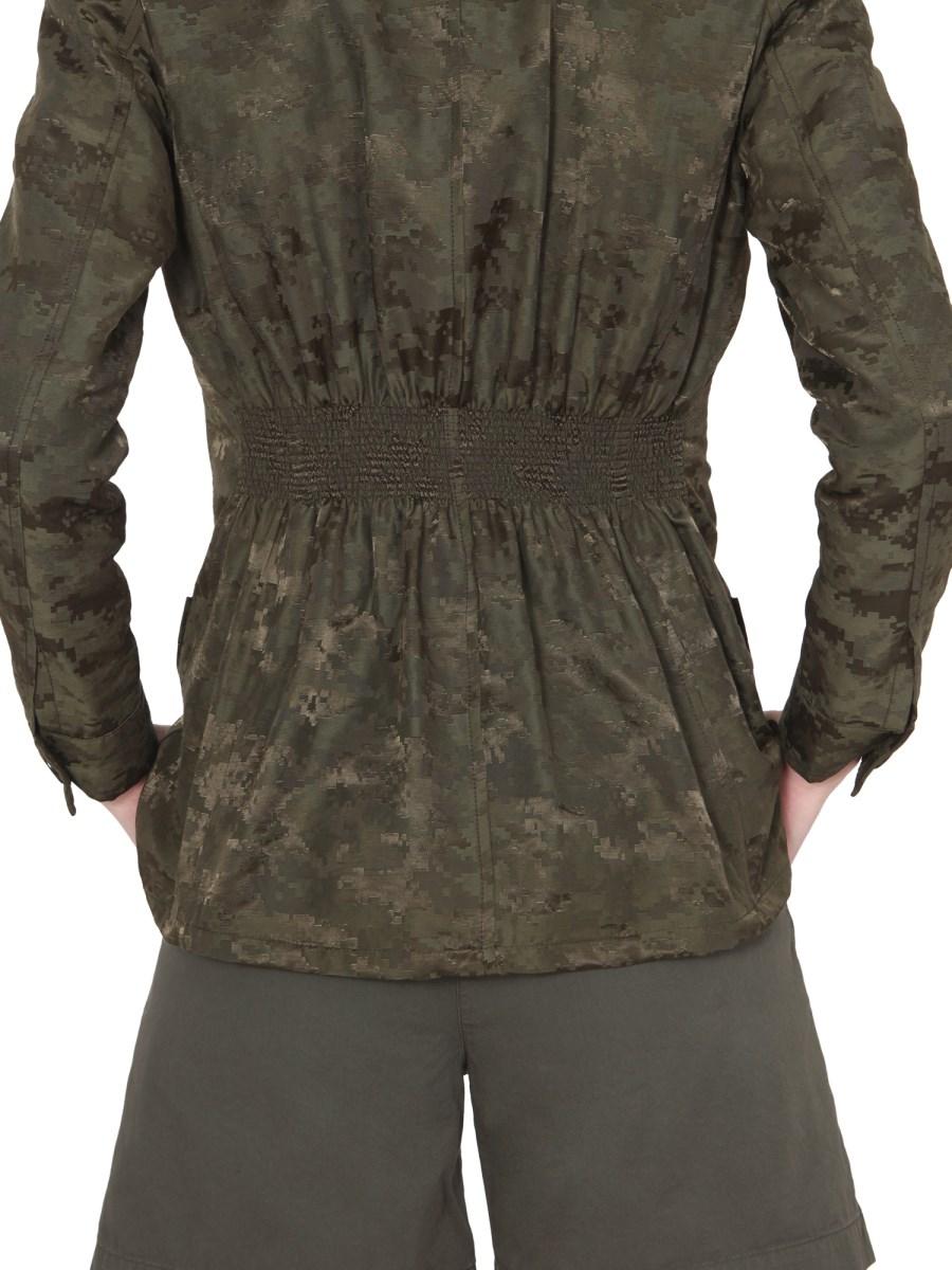 ASPESI GIACCA REGULAR FIT IN JACQUARD CON MOTIVO CAMOUFLAGE
