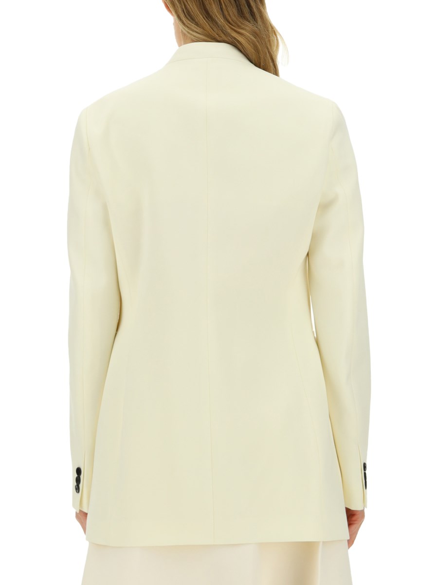 JIL SANDER GIACCA SARTORIALE IN LANA CON CHIUSURA CON BOTTONE V