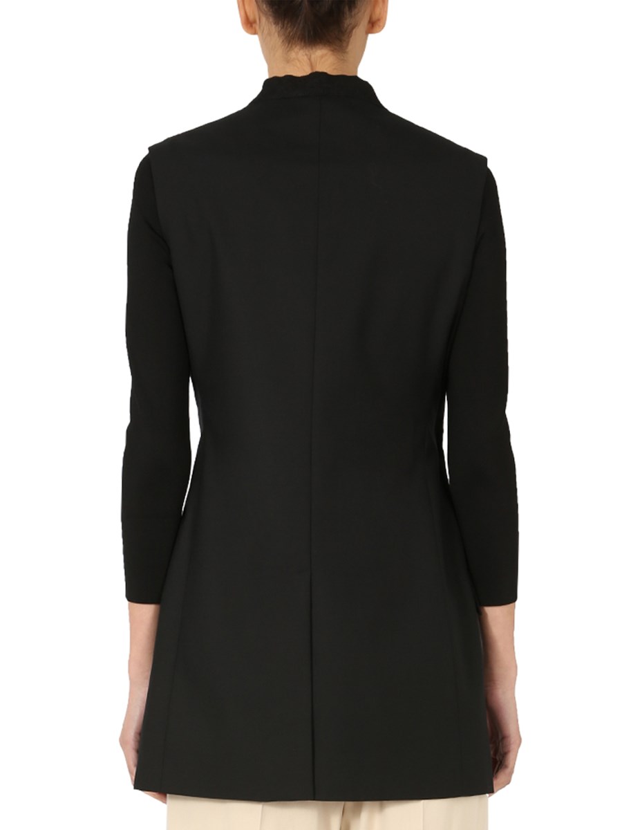 GIVENCHY GIACCA SENZA MANICHE IN LANA LEGGERA CON CATENA