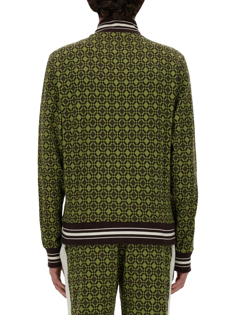 WALES BONNER GIACCA TRACK POWER CON MOTIVO JACQUARD