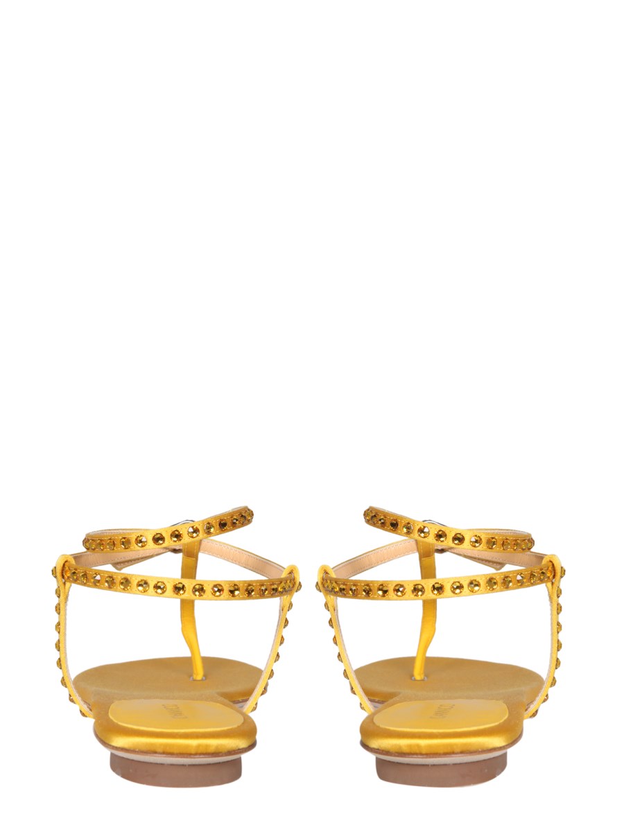 GIANNICO SANDALO INFRADITO KAI IN RASO CON STRASS