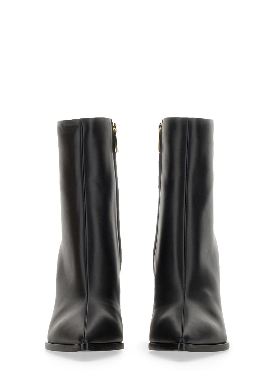 GIANVITO ROSSI STIVALETTO IN PELLE CON ZEPPA