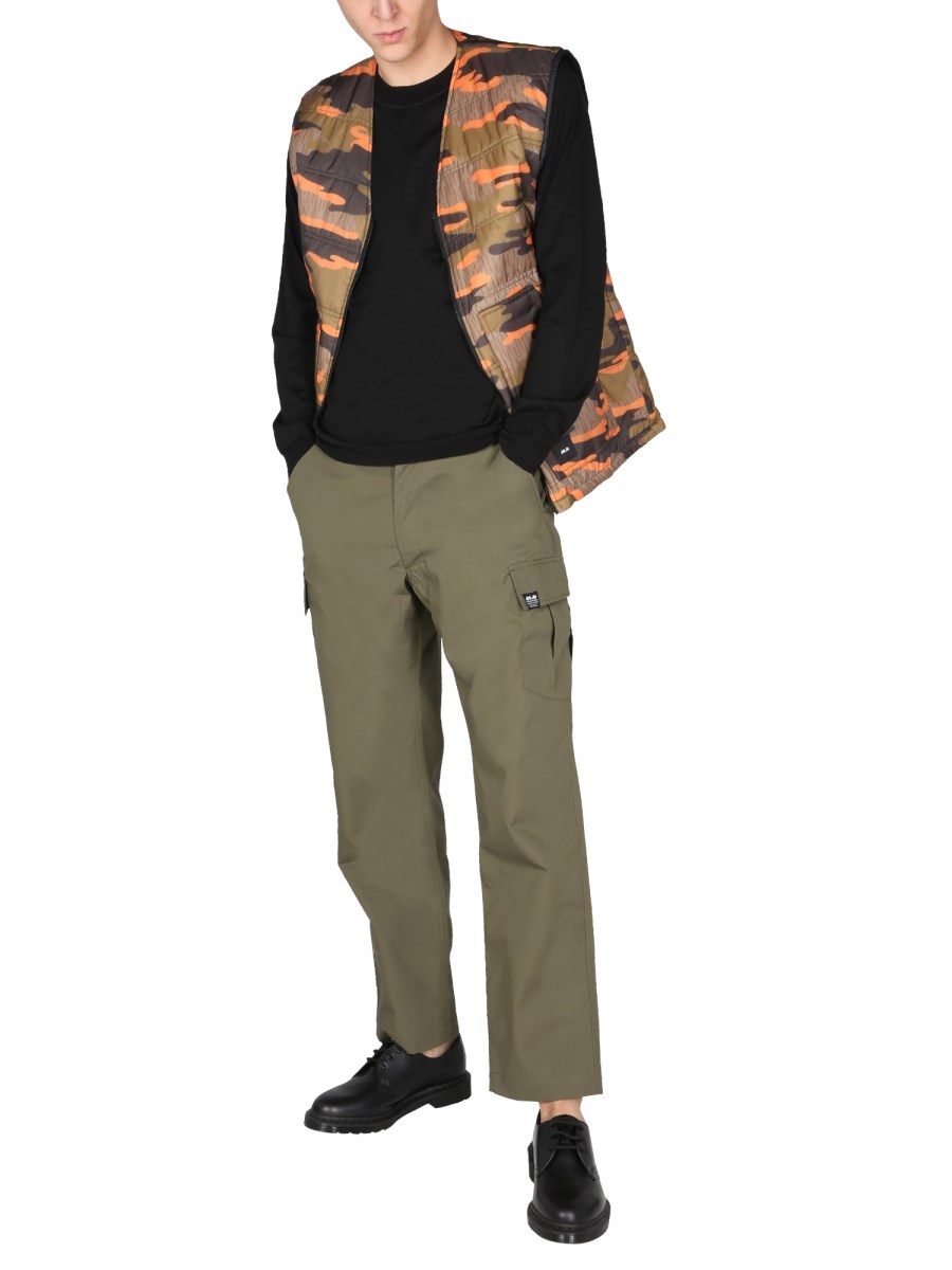 ARKAIR GILET TRAPUNTATO REVERSIBILE IN MISTO COTONE