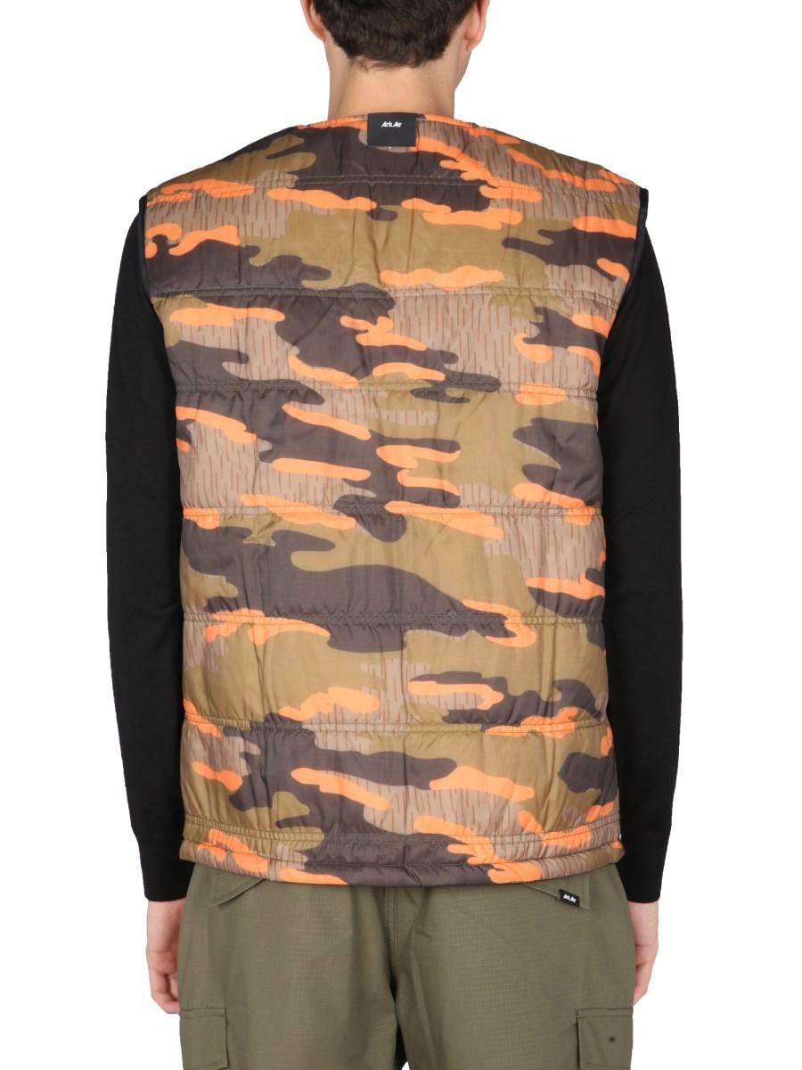 ARKAIR GILET TRAPUNTATO REVERSIBILE IN MISTO COTONE