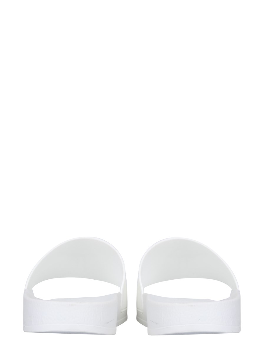 GIUSEPPE ZANOTTI SANDALO SLIDE IN GOMMA CON LOGO